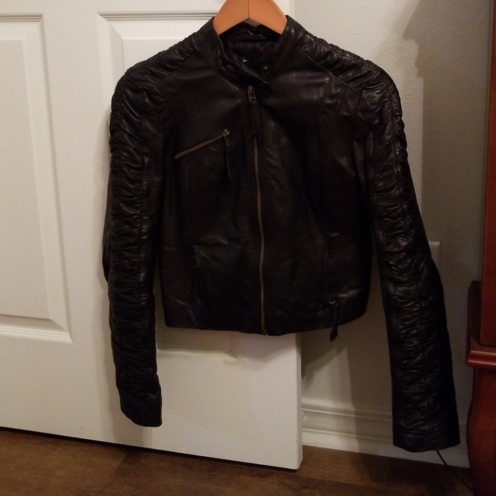 Bebe jacket leather